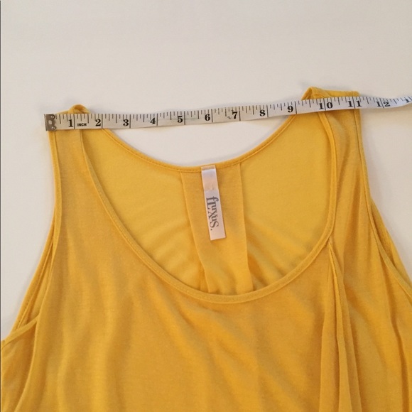 Fluxus Taxi Yellow Tunic Length Tank Top - Picture 4 of 7